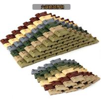 World War II battlefield bunkers sandbag building toy soldier accessories for creative play 100