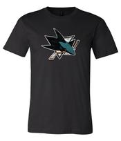 San Jose Sharks Dėvėto logotipo marškinėliai S-6XL Sekimas!! XL
