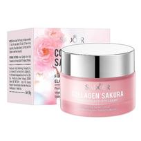 Veido kremas su sakura žiedų ekstraktu ir kolagenu SADOER COLLAGEN SAKURA STIPRINAMASIS ELASTINGUMO KREMAS - 50 g
