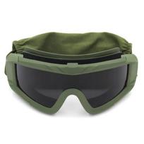 Tactical Goggles Anti-fog Airsoft Paintball Eye Shielding Glasses Eyewear Lightweight Design Comfortable Fit Durable Construction Practical Daily Use žalia
