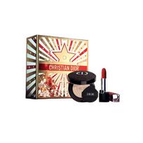 DIOR Lipstick Three-piece set: blue gold lipstick #999 velvet + embroidered outer box + soft and shiny #0N air cushion core mėlyna