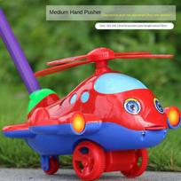Interactive Baby Walker Toy with Bell Gifts Baby Toddler Stroller Toy Detachable Children's Push-pull Toy