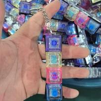 LED Klaviatūros Raktų Pakabukas Fidget Žaislai Krištolinis Spragsėjimo Sensorinis Žaislas Stresui Mažinti Klaviatūros Raktų Pakabukas Fidget Įtaisas Suaugusiems Vaikams