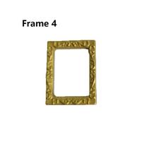 Mini Wall Room Frame Mirror Play House Micro Ornaments Miniature Retro Mirror 1/12 Scale Dollhouse Furniture Accessories
