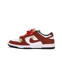 Nike Dunk Coverage Abrasion Resistant Slip Resistant Low top Skateboard Shoes Unisex White Red HF5441-100(Team59-) 37.5
