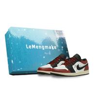 Jordan Air Jordan 1 Lemon Joy Low top Vintage Basketball Shoes Unisex Black Red 553558-040(Team399-S-BOX) 40