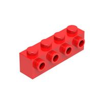 BRICK 1X4 W. 4 KNOBS 30pcs Modified Compatible 30414 Self-Locking Bricks Building Blocks Toys Accessories 30pcs raudona