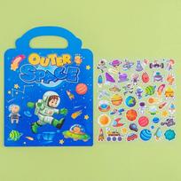 Reusable Cartoon Sticker Book for Kids Multiple Scenarios Cartoon DIY Puzzle Educational Learning Classic Toys for Kids 3-6Y
