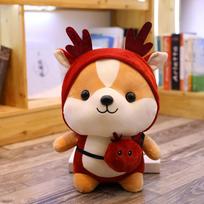 25cm Cute Squirrel Shiba Inu Dog Dinosaur Plush Toy Stuffed Soft Animal Corgi Pillow Christmas Gift Kids Kawaii Toy Valentine 25cm