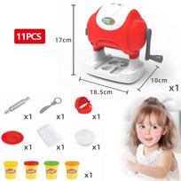 Vaikams „pasidaryk pats“ spalvotų molio makaronų mašinų plastilino įrankių rinkinys vaikams, makaronų gaminimo aparatams, imitacinėms virtuvėms, vaidmenų žaidimams, žaislams berniukams ir mergaitėms, dovanos