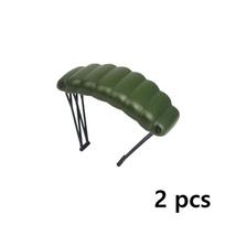 Kariniai ginklų priedai Antrojo pasaulinio karo armijos ginklų konstravimo kaladėlės Parašiutas Tvora Ghillie kostiumas SWAT karys MOC kaladėlės Suderinamos su visais prekių ženklais