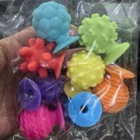 8PCS Textured Suction Cup Silicone Sensory Fidget Toys for Kids Adults ADHD Autism Anxiety Calm Down Stress Relief Gifts