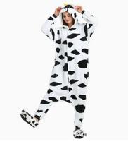 New Halloween Pink Cow Cartoon Animal Onesie Pajamas for Couples & Parent-Child Kids 120