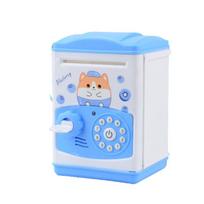 Password Lock Electronic Bank Safe Box Money Box Children Money Boxes  Home Decoration šviesiai mėlyna spalva