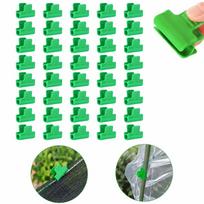 40PCS Fits 11mm Pipe Greenhouse Film Clip Plastic Greenhouse Snap Clip  Plant Shed Support 11mm