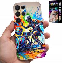 Etui Do Samsung Galaxy S22 Ultra - Rock Perkusja Bębny Kościotrup Pokrowiec