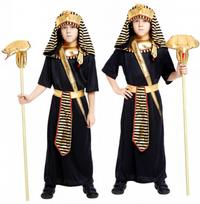 Toddler Pharaoh Costume - Halloween Egyptian Performance Wear & Photography Outfit (B-0106) Large