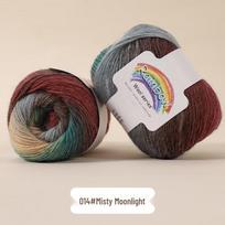 Gradient Dyed Pure Wool Yarn for DIY Knitting: Sweater, Scarf, Hat, Shawl gray
