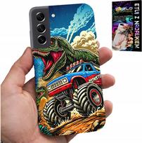 Etui Do Samsung Galaxy S21 -Dinozaur W Monstertrucku Wzory Dla Dzieci