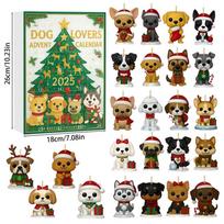 Dog Enthusiast Christmas Advent Calendar With Acrylic Decorations For Festive Celebrations