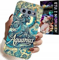 Etui Do Samsung Galaxy S10E - Znak Zodiaku, Wodnik, Astronomia Plecki