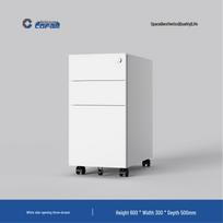 Mobile Steel 3-Drawer Under-Desk File Cabinet with Lock Thickened