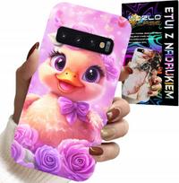 Etui Do Samsung Galaxy S10 - Słodka Kaczucha, Kaczka Na Różowym Tle
