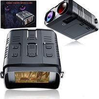 HD Infrared Night Vision Binoculars with Large Screen - Capture Photos & Videos, Handheld Outdoor Use, All Black R19 (12 languages, specify when ordering)