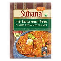 Suhana Easy To Cook Paneer Tikka Masala Spice Mix 400g (50g X 8 Pouch) Restaurant Style Powder Masala Blend Mix
