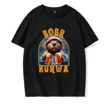 Funny Kurwa Bober Mange T Shirt 90s Cartoon Bobr Kurwa Grunge Tshirt Harajuku Y2k Tees Tops Men Fashion EU Szie T-shirt Clothes S įvairiaspalvis