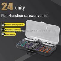 Precision 24-in-1 Ratchet Screwdriver Set with S2 High Hardness Bits