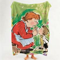 Illustrator Q Quentin Blake Throw Flannel Throw Blanket Suitable for Sofa Living Room Bedroom 75cmx90cm