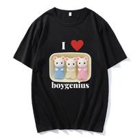 I Heart Boygenius Calico Critter Baby Design T-shirts for Women Men Cute Cotton Tshirts Anime Print Soft O-neck Tees Summer Tops S įvairiaspalvis