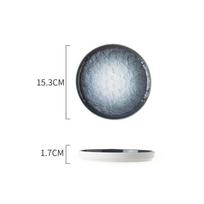 Various Sizes Round Ceramic Pasta Dish, Steak Plate, Western Cuisine Plate, Japanese Tableware for Household, Hotel, Restaurant