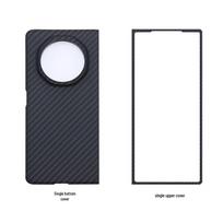 Kevlar Magnetic Phone Case for Honor Magic V3 - Lightweight Aramid Fiber Thin Cover with Middle Shaft Protection Magic V3 Bottom Cover Only