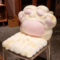 40x90cm Cute Cat Paw Cushion Single Casual Office Chair 2-In-1 Seat Cushion Home Sofa Soft Cushion Bay Window Tatami Futon Mat 40X40X50CM