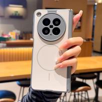 Dual-Axis OPPO Find N6 & Honor Magic V6 Foldable Magnetic Matte Phone Case Honor Magic Vs3 titano pilka spalva