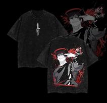 Fushiguro Toji Graphic Tshirt Anime Jujutsu Kaisen Vintage Washed Oversized T Shirt Unisex Women Clothing Cotton Short Sleeve Tees S
