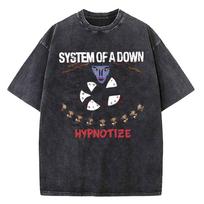 Washed Vintage System of A Down Toxicity Music Album Cover Tshirt Unisex Rock T Shirt s Alternative High Quality Cotton Tshirt S