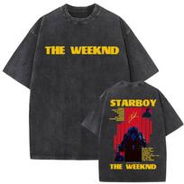 Vintage Washed The Weeknd After Hours Til Dawn  Latin Music Tour Tshrit Men Women Fashion Tshrits High Quality Loose T Shrit S