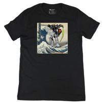 Gundam Deathscythe in the Great Wave off Kanagawa Anime Graphic Art T-T-Shirt S