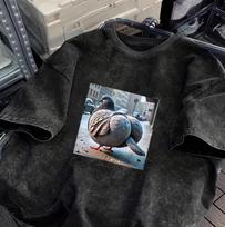 Gyatt Gen Z Meme Pigeon TShirt Funny Brainrot Pigeon Womens Clothing Graphic Kawaii Aesthetic Harajuku Fashion YK TShirts S