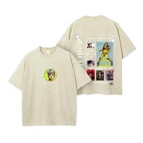 Trendy JoJo's Bizarre Adventure Anime T Shirt Y2k Washed Cotton T-shirt Summer Casual O-Neck Tees Tops Men Unisex Clothing S