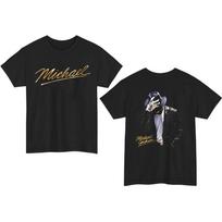 Michael Jackson marškinėliai Pop karalius Dvipusiai grafiniai marškinėliai Vyriški Juodi Medvilniniai 2XL