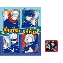 Jujutsu Kaisen Nap Blanket Towel Handkerchief Nap Blanket Towel 85cm x 2 Designs A Nobara & Set & Blanket, Size Approx. 115cm, (Design & Kugisaki)