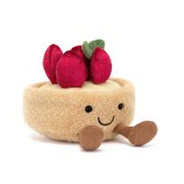 Jellycat Strawberry Cake 10cm Multicolor Plush Toy Soft Stuffed Animal Cute Gift