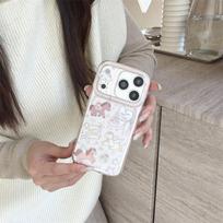 Creative Pink Floral Pegasus Case for iPhone 17/16 Pro Max/15/14 iPhone 15 Pro Max