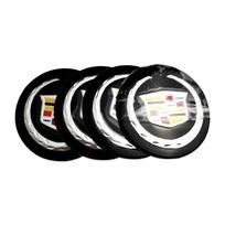 4pcs 56mm Car Wheel Center Hub Cap Rim Emblem Stickers For Cadillac XT5 CTS BLS SLS XTS SRX Escalade Deville Exterior Decor