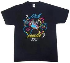 Mob Psycho 100 II Neon Black T T-Shirt Limited Base Edition M Size 4XL