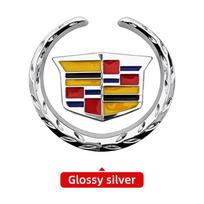 Car Body Fender Side Emblem Window Trunk Decorative metal Sticker for Cadillac ATS BLS CT6 CTS XT4 XT5 STS Escalade Deville DTS 1pcs